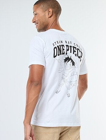 T-shirt met korte mouwen en 'One Piece'-print