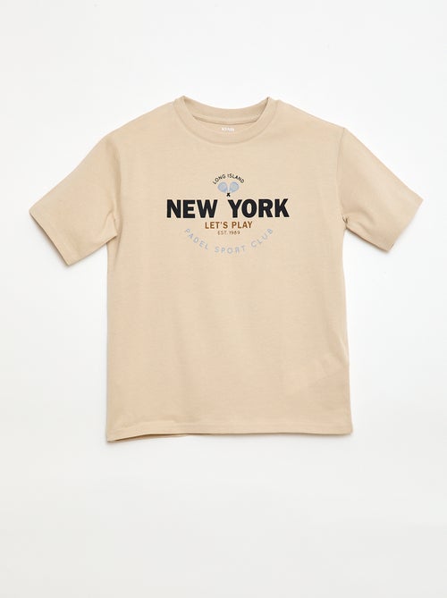 T-shirt met korte mouwen en print - Kiabi