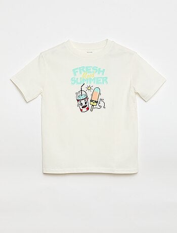 T-shirt met korte mouwen en print
