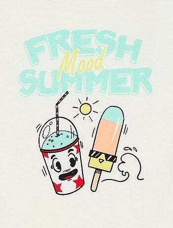 T-shirt met korte mouwen en print