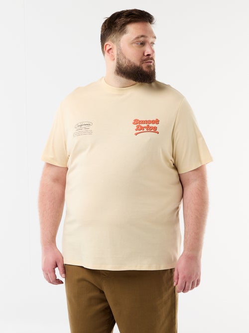 T-shirt met korte mouwen en print - Kiabi