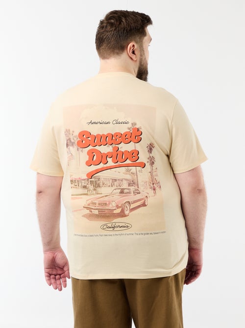 T-shirt met korte mouwen en print - Kiabi