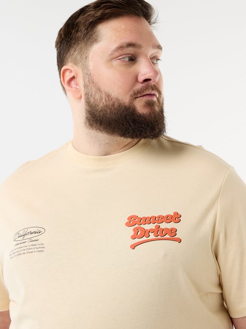 T-shirt met korte mouwen en print - Kiabi