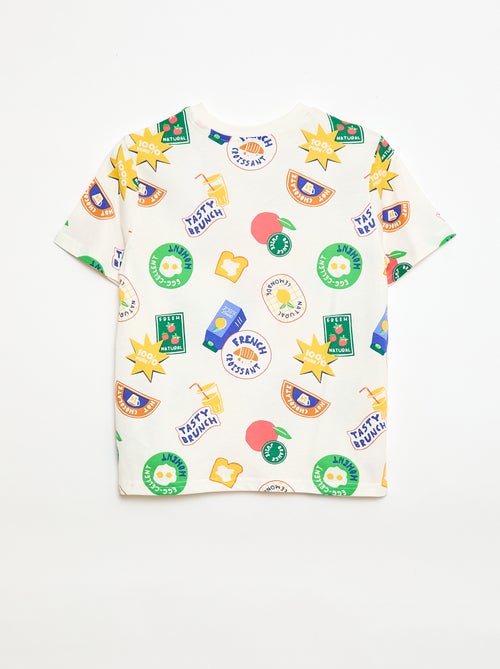 T-shirt met korte mouwen en print - Kiabi
