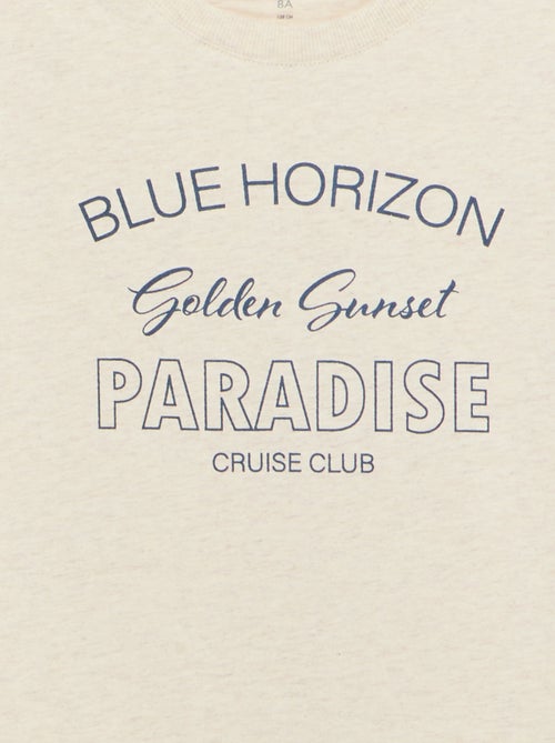 T-shirt met korte mouwen en print - Kiabi