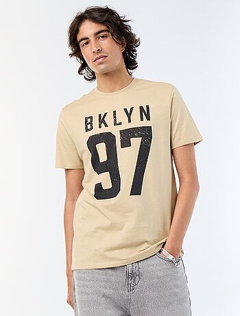 T-shirt met korte mouwen en print