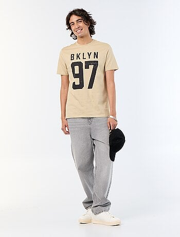 T-shirt met korte mouwen en print