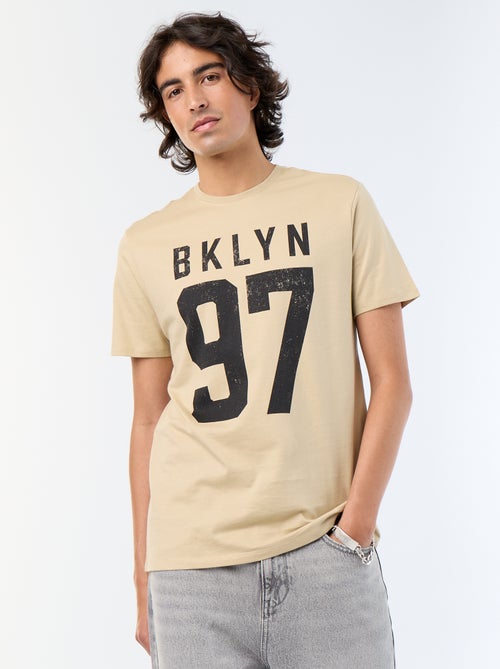 T-shirt met korte mouwen en print - Kiabi