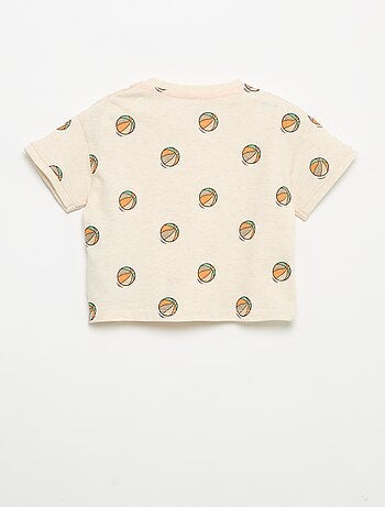 T-shirt met korte mouwen en print