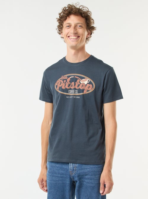 T-shirt met korte mouwen en print - Kiabi