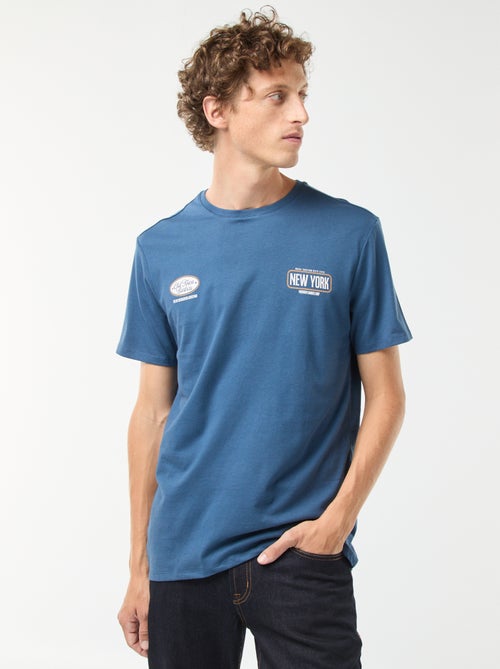 T-shirt met korte mouwen en print - Kiabi