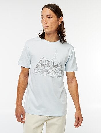 T-shirt met korte mouwen en print