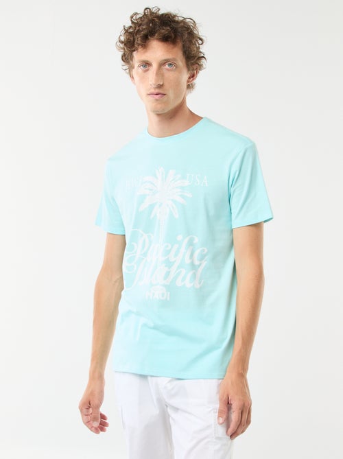 T-shirt met korte mouwen en print - Kiabi