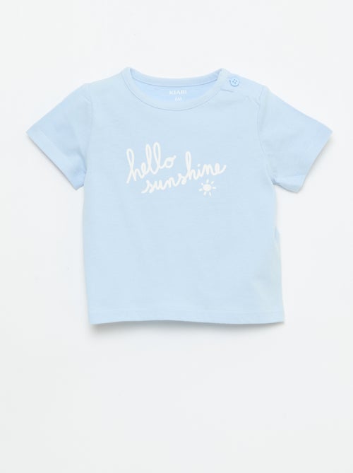 T-shirt met korte mouwen en print - Kiabi