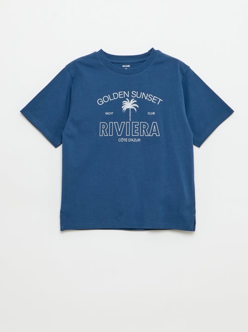 T-shirt met korte mouwen en print - Kiabi