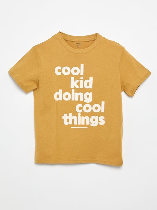 T-shirt met korte mouwen en print - Kiabi