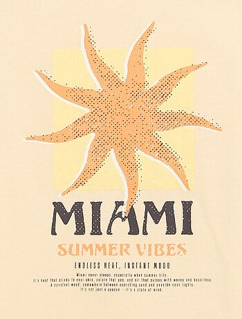 T-shirt met korte mouwen en print