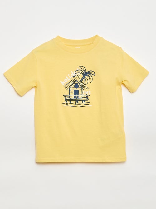 T-shirt met korte mouwen en print - Kiabi