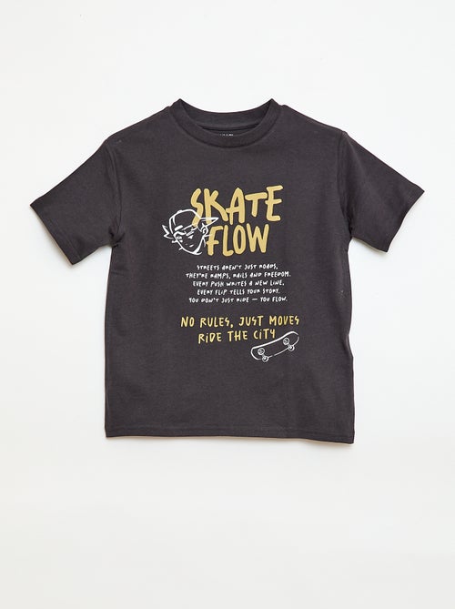 T-shirt met korte mouwen en print - Kiabi