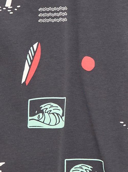 T-shirt met korte mouwen en print - Kiabi