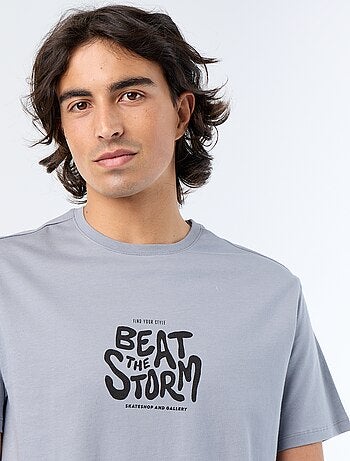 T-shirt met korte mouwen en print