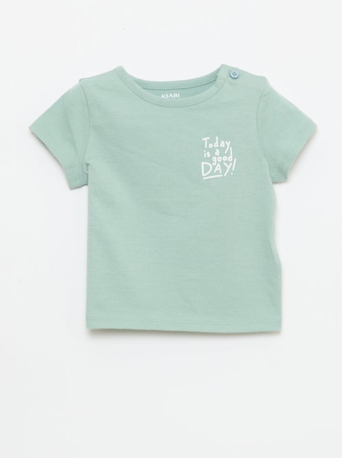 T-shirt met korte mouwen en print - Kiabi