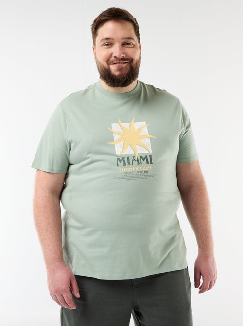 T-shirt met korte mouwen en print - Kiabi