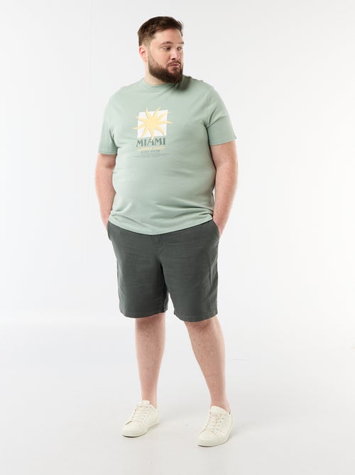 T-shirt met korte mouwen en print - Kiabi