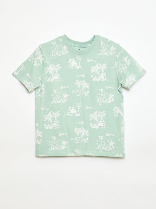 T-shirt met korte mouwen en print - Kiabi