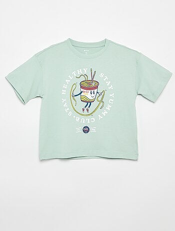 T-shirt met korte mouwen en print