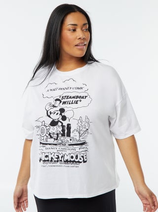 T-shirt met korte mouwen en print 'Mickey' 'Disney'