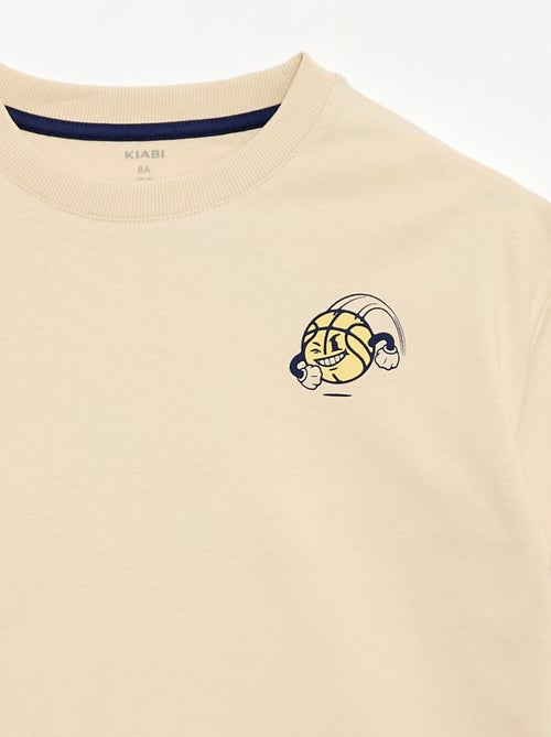 T-shirt met korte mouwen en print op de voorkant - Kiabi