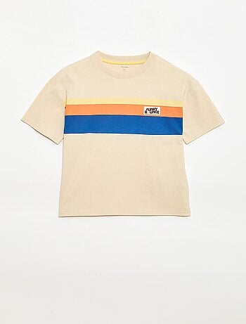 T-shirt met korte mouwen en print op de voorkant