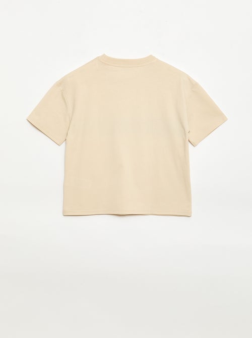T-shirt met korte mouwen en print op de voorkant - Kiabi