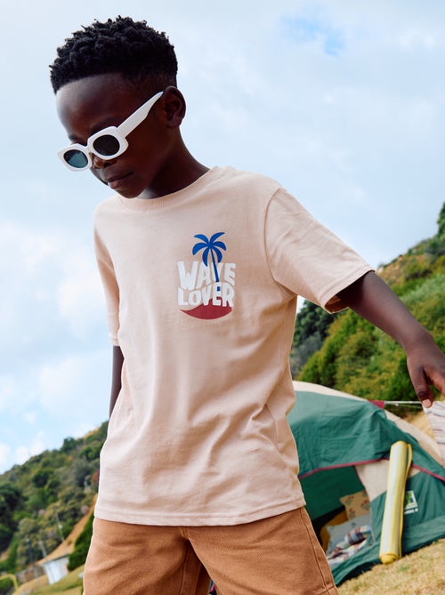 T-shirt met korte mouwen en print op voor- en achterkant - Kiabi T-shirt met korte mouwen en print op voor- en achterkant - Kiabi