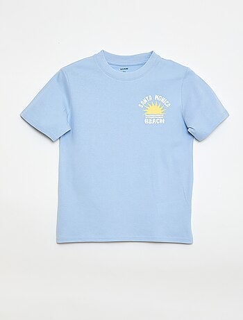 T-shirt met korte mouwen en print op voor- en achterkant
