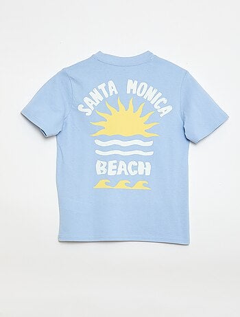 T-shirt met korte mouwen en print op voor- en achterkant