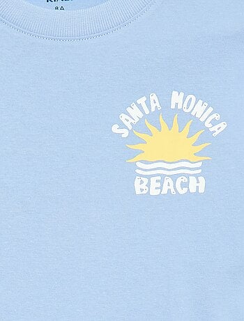 T-shirt met korte mouwen en print op voor- en achterkant