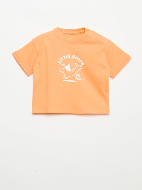 T-shirt met korte mouwen en print - Kiabi T-shirt met korte mouwen en print - Kiabi