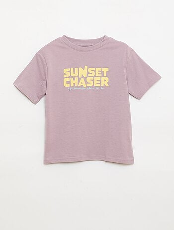 T-shirt met korte mouwen en print