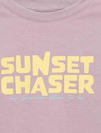 T-shirt met korte mouwen en print