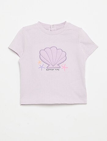 T-shirt met korte mouwen en print