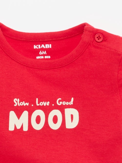 T-shirt met korte mouwen en print - Kiabi