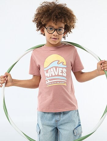 T-shirt met korte mouwen en print