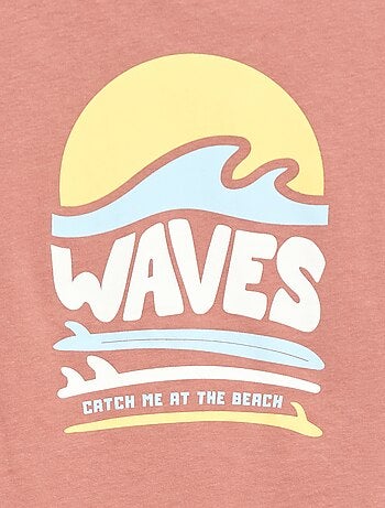 T-shirt met korte mouwen en print