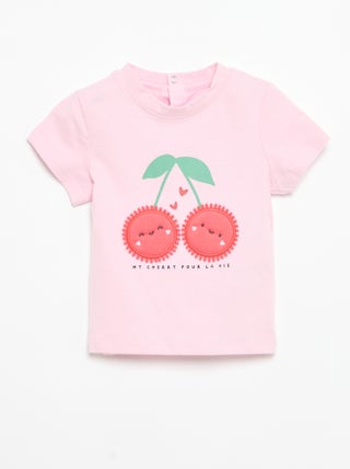 T-shirt met korte mouwen en print