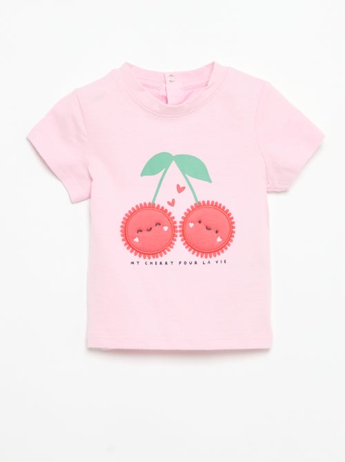 T-shirt met korte mouwen en print - Kiabi