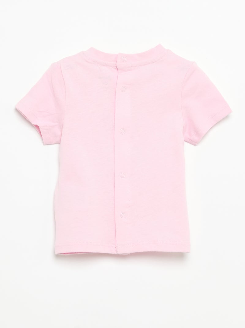 T-shirt met korte mouwen en print Rose - Kiabi