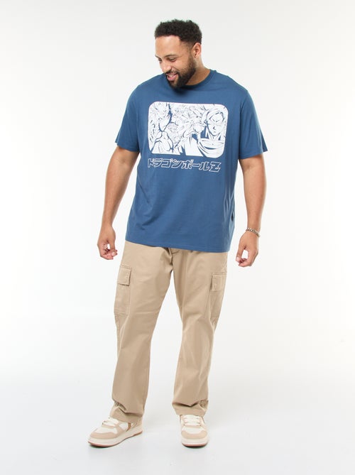 T-shirt met korte mouwen en print voor/achter 'Dragon Ball Z' - Kiabi