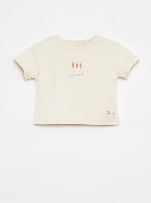 T-shirt met korte mouwen en print - Kiabi